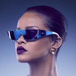 Rhianna X Dior sunglasses (White & Silver)
